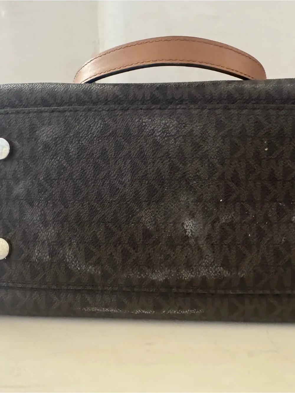Michael Kors Brown & Tan Logo Messenger Bag
